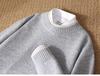 Men's Thickened Wool Sweater, Round Neck, Long Sleeve, Business Casual, Simple, Loose, Versatile Knit Outerwear, Base Layer