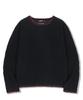 NOT4NERD Distressed Contrast Hand Stitch Knit - Black