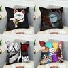 Anime Dan Da Dan Kissenbezug für Auto Sofa Dekoration Zuhause Zweiseitiger Druck Plüsch Quadratisch Wurfkissen Kissenbezug