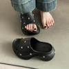 New Style Casual Women's Shoes One-piece Fashionable and Versatile Thick-soled Height-increasing Flip-flops