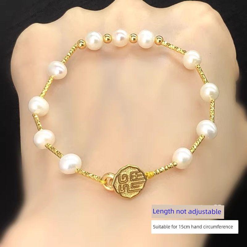 

S925 Sterling Silver Gold Plated Quilted Mini Small Barrel Beads Spacer Beads Crystal Bracelet Braided Rope Necklace Handmade DIY Accessories As shown in Figure 1, one finished product chain