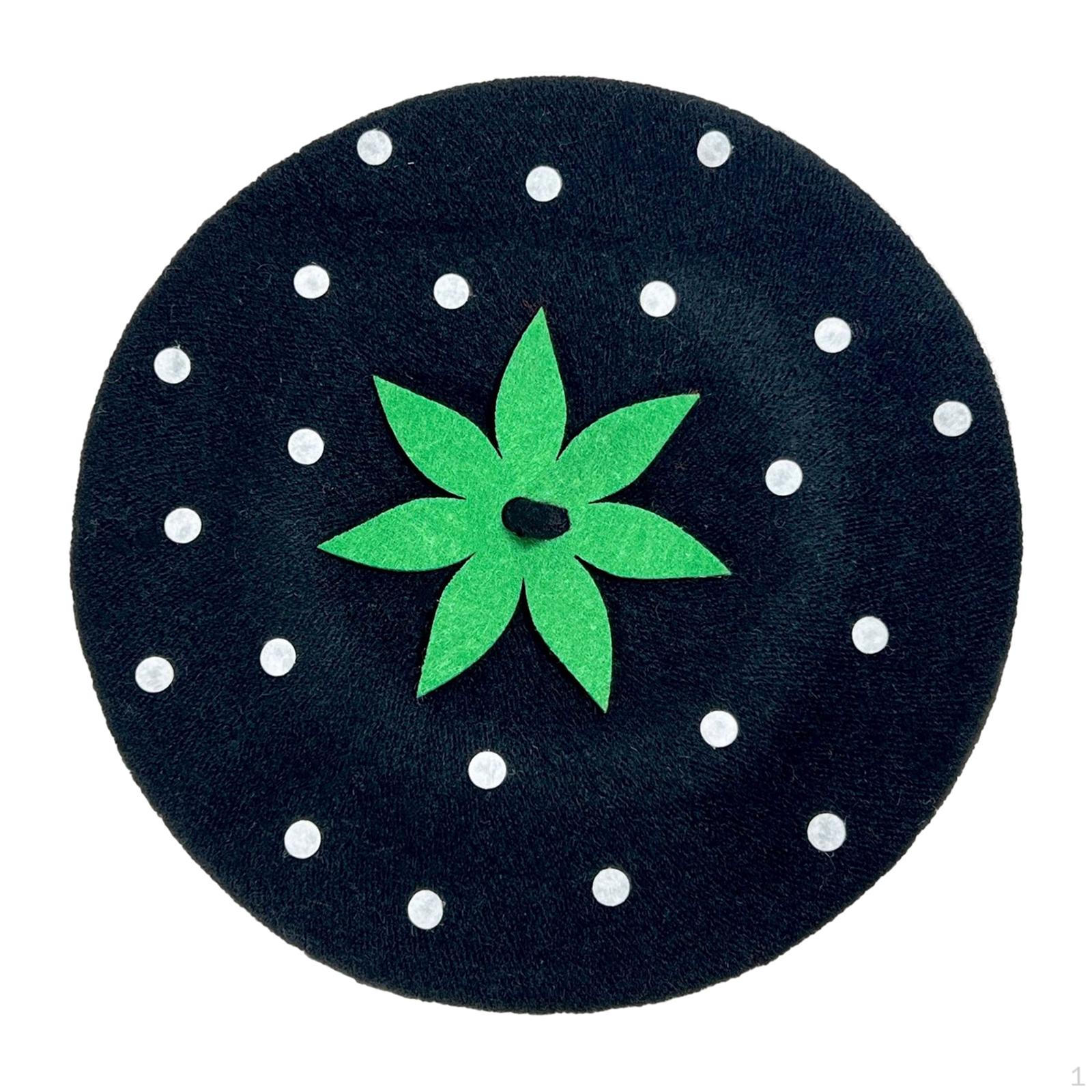 

Берет шляпа женская французская мода декор головной убор теплая зимняя шапка художника для отпуска праздник Black Adult