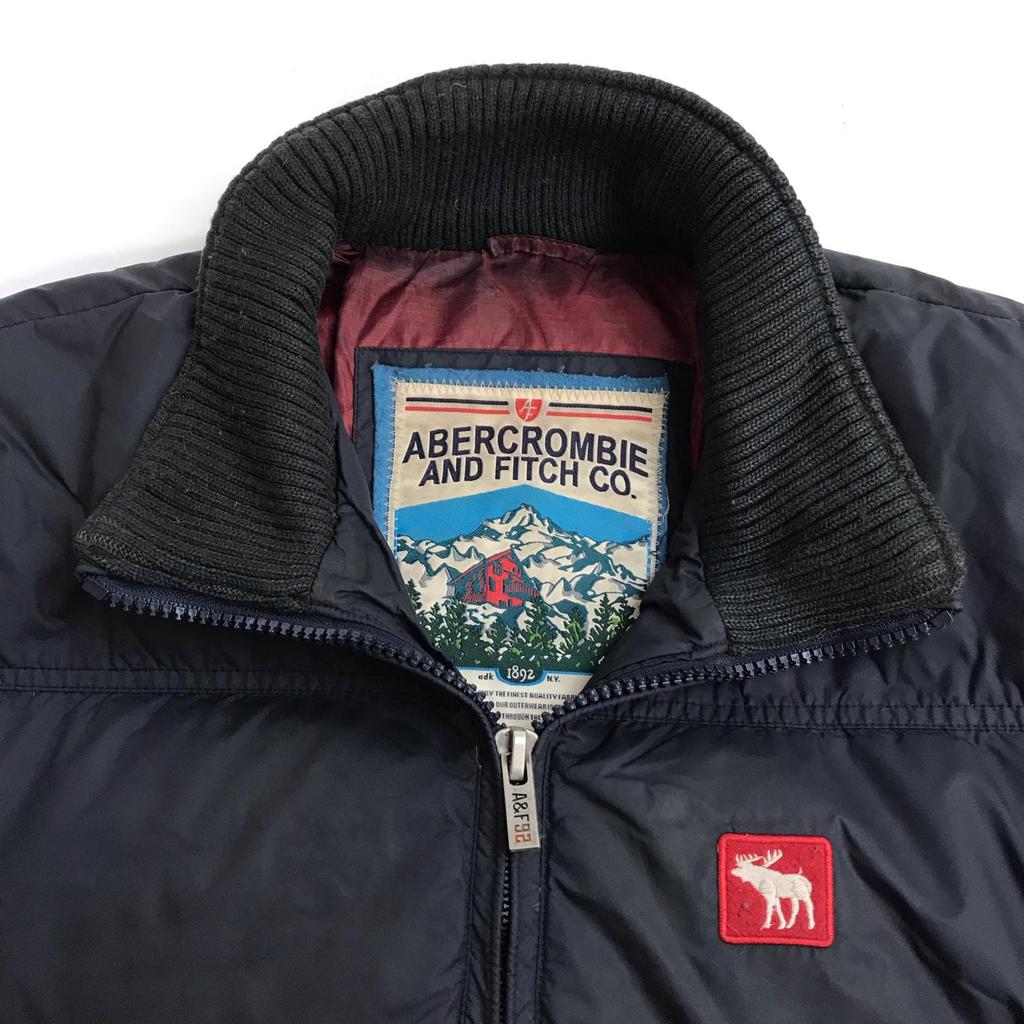 Vintage Abercrombie & Fitch Thick Down Jacket Men’s M Navy Outerwear(USED)