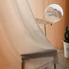 Gebranntes Orange Farbverlauf Transparente Vorhänge für Kinderzimmer Wohnzimmer Voile Fenstervorhänge Tüllvorhänge