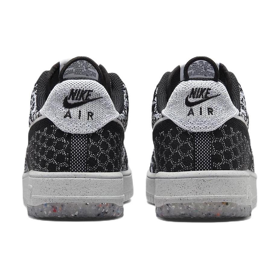 Nike Air Force 1 Low Crater Flyknit Black White Melange