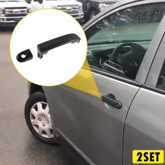 1/2Set Vordere Linke Tür Außen Fahrergriff m. Schlüsselloch 2007-2012 Für Nissan Vers
