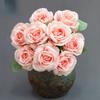 Simulation Flowers Silk Phoenix Rose Bouquets Wedding Decor Artificial Flower Fake Roses Party Hall Decoration Green Plants