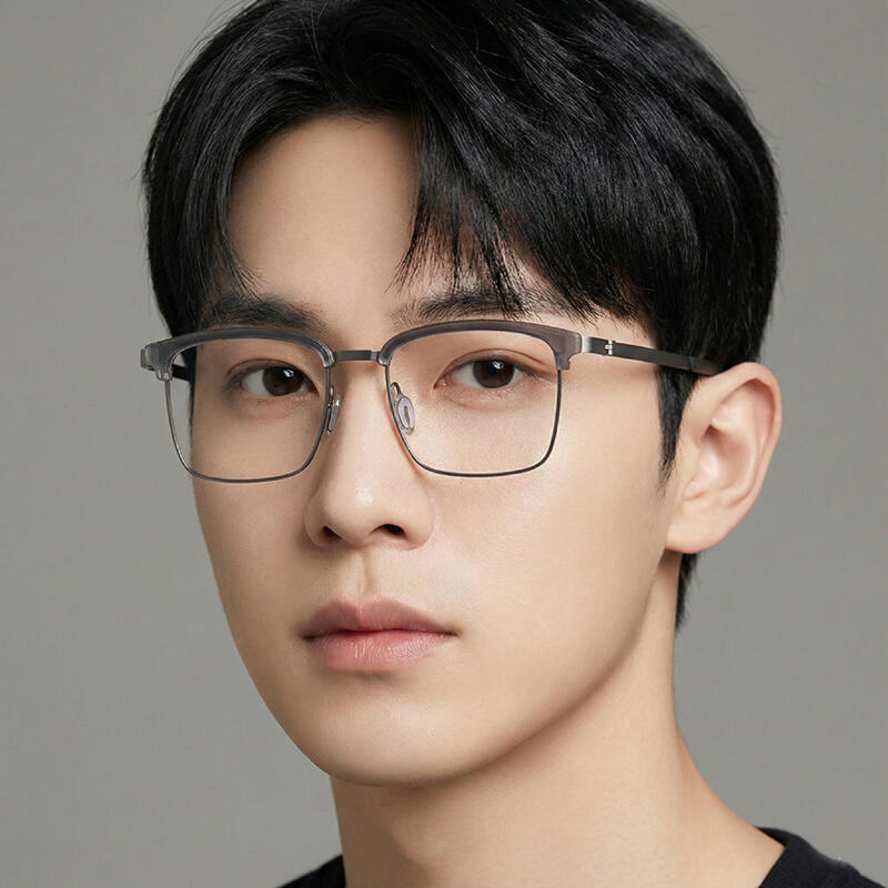 LUXEYE Luxury Glasses Geek Chic Rimless Horn-Rimmed Glasses Frame 698007 Single product