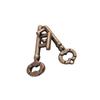 Adult and Children's Educational Alloy Key Lock Puzzle Toy: Luban and Kongming Locks with Nine-Linked Rings