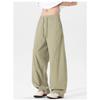 Mens Loose Straight Wide Leg Quick Dry Breathable Casual Work Pants