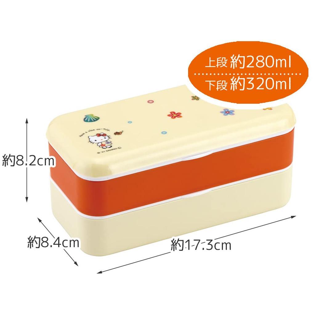 Skater Simple Lunch Hello Kitty x Kotorippu Made in Box, 600ml, Okinawa, Sanrio, Japan, SLBW6M-A