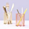 Nordic Gold Wrought Iron Pen Holder & Makeup Brush Organizer