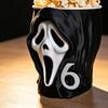 Decorative Halloween Figurine 3D Printed Screaming Skull Popcorn Bucket, Box Table Small Decoration Piece Ornament, Creative Container for Living Room