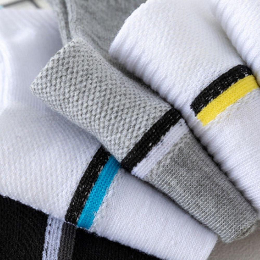 5 Paires Chaussettes Mi-mollet Homme Lettres Antidérapantes Sport Cheville Mode Chaussettes Tube Homme Femme