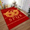Roman Empire SPQR Eagle Emblem Red Carpet, Classic Floor Mat Decor Suitable for Use As an Anti-slip for Living Room Bedroom Sofas