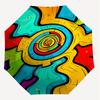 1PC Spiral Pattern Automatic Open/Close Umbrella Compact Folding Umbrella with 8-Rib Shaft lightweight esign, Fashion Lovers1224A
