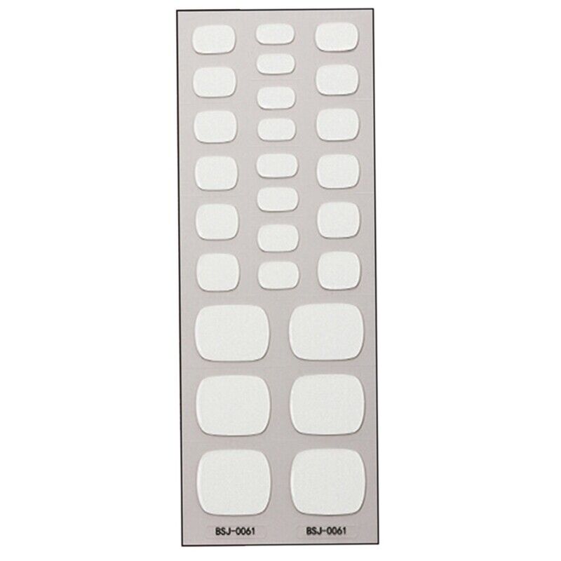 Gel Nail Toe Strips Semi Cured Full Cover Gel Nail Sticker Manicure Decals
