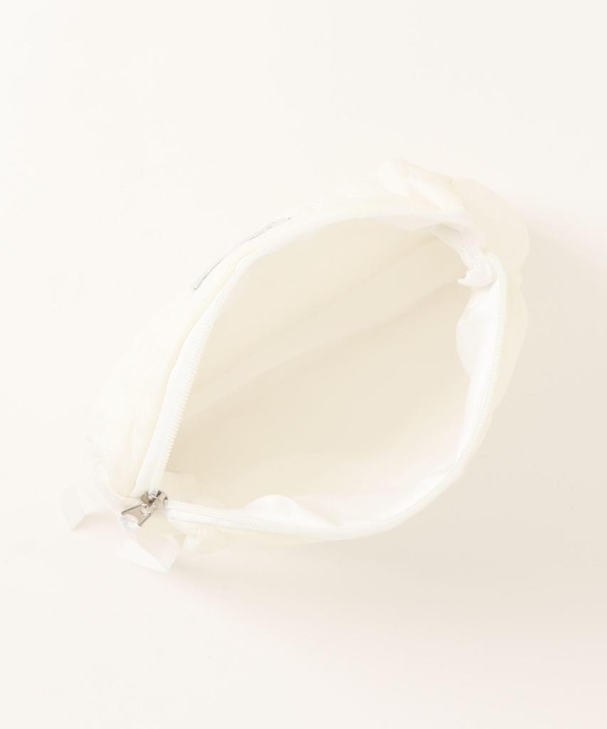 Ninon Ninon Pouch, LargeSmall, Makeup Pouch, Mini Pouch, Stylish, Mini, Large Capacity, Nylon, Floral Quilting, Plump, Square, Casual, Commuting,