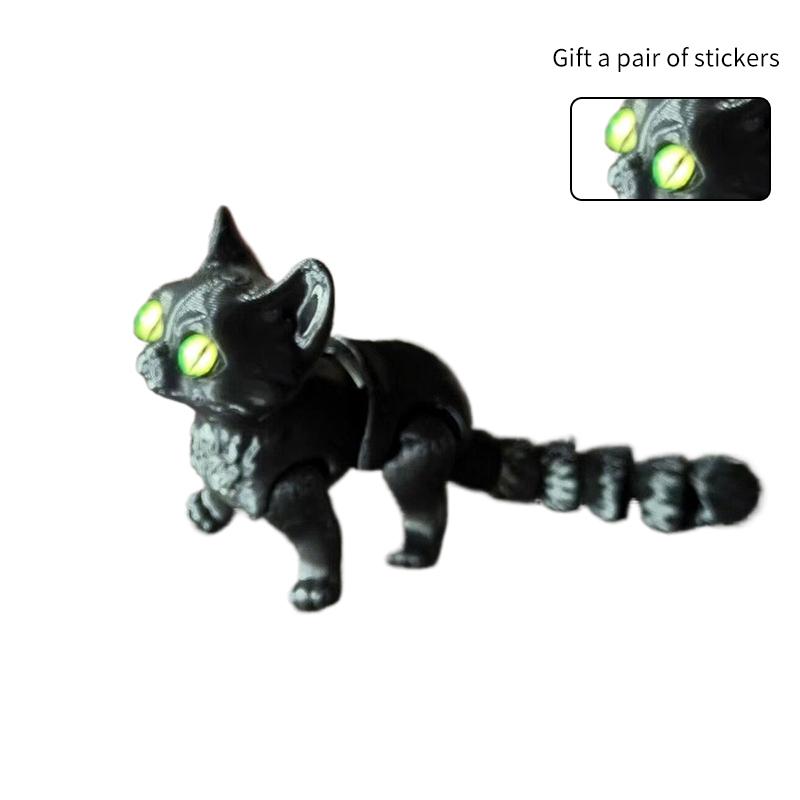 3D Printed Cat Toys, Realistic Hairless Figurines With Movable Joints, Fun Children'S  Year Gifts