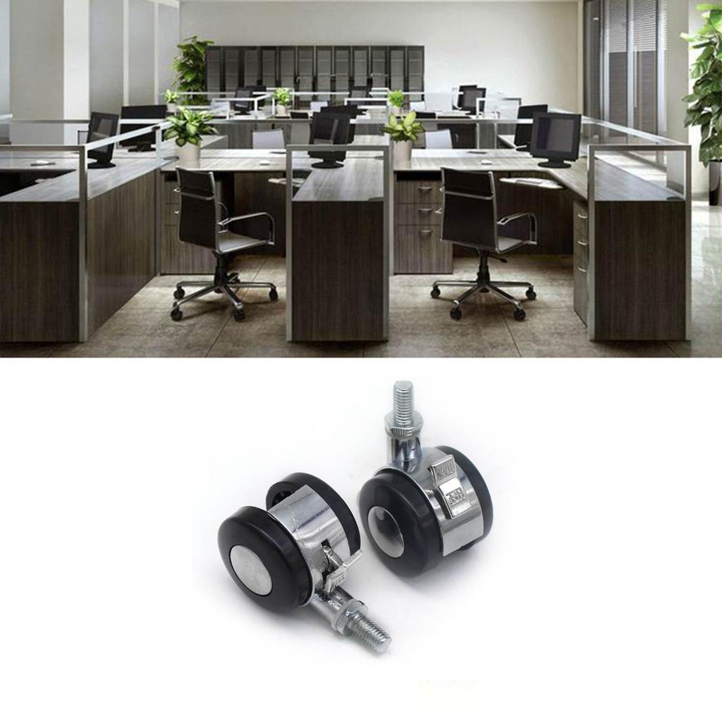 Heavy Duty Chair Rollers Mute Chair Caster Wheels Chair Mats Universal Casters Replacement Strong Carrying Capacity