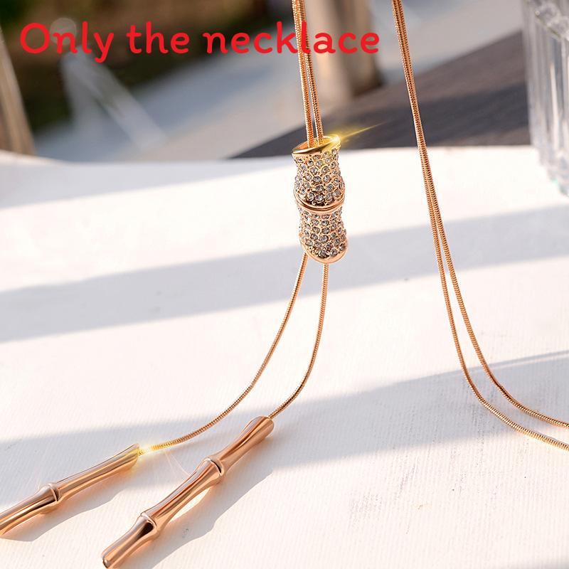 Korean Style Geometric Long Sweater Chain With Pendant For Women Fashion Accessories