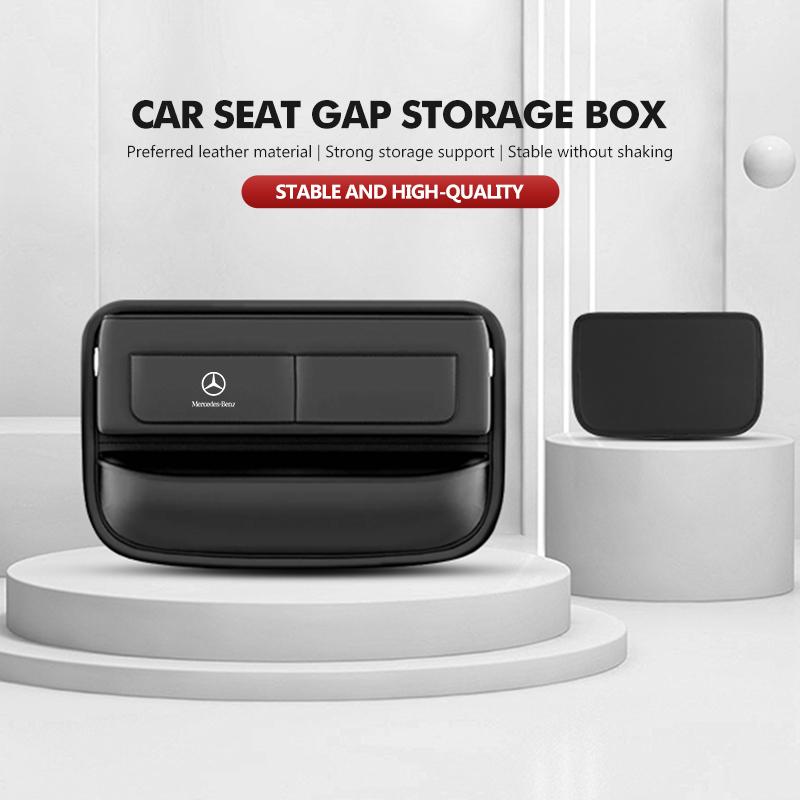 Car Seat Gap Box Leather Auto Console Side Seat Plug Filler Bag For Mercedes Benz CLK GLC W212 C200 C300 W203 W204 W205 W169 BV4
