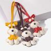 Schnauzer Puppy Cartoon Keychain - Creative Dog Pendant and Bag Accessory