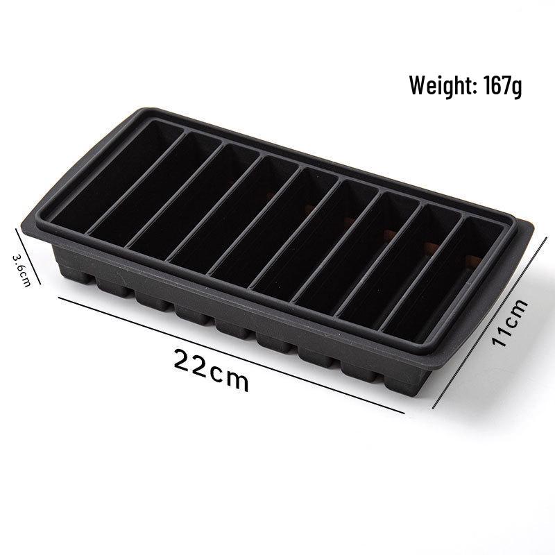 Thickened Silicone Ice Cube Tray with Lid - Easy Demold, Food Grade, Ideal for Baby Food & Large Ice Cubes