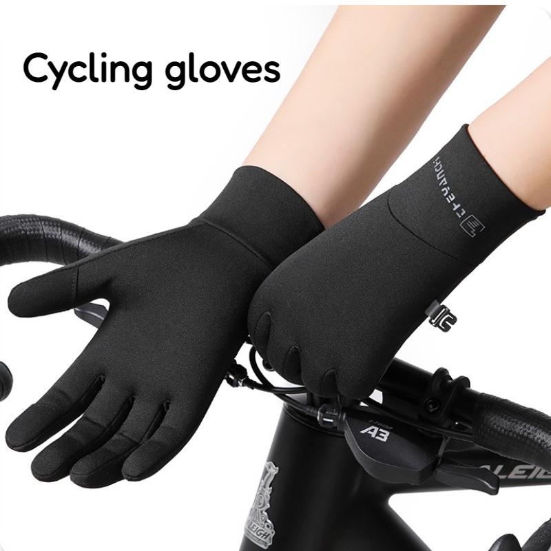 Winter Thermal Touchscreen Gloves Waterproof Anti Slip Full Finger for Cycling Running Skiing Fishing Men Women Outdoor Sports