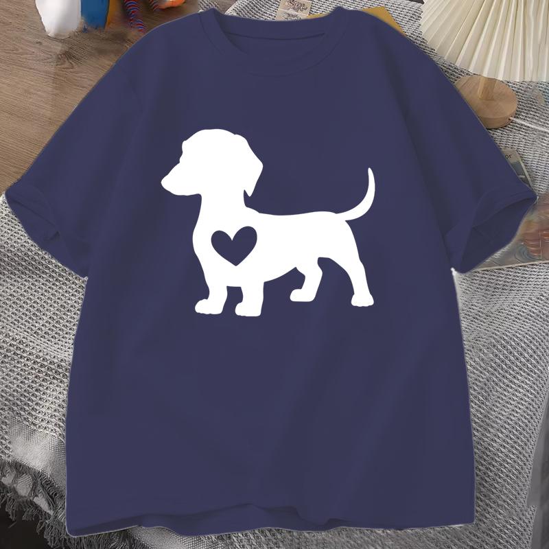 

Summer Fun Pet Lovers Print TShirt for Casual Harajuku Cute TShirt Short Sleeve 100 Cotton for Both Men and Women 3XL