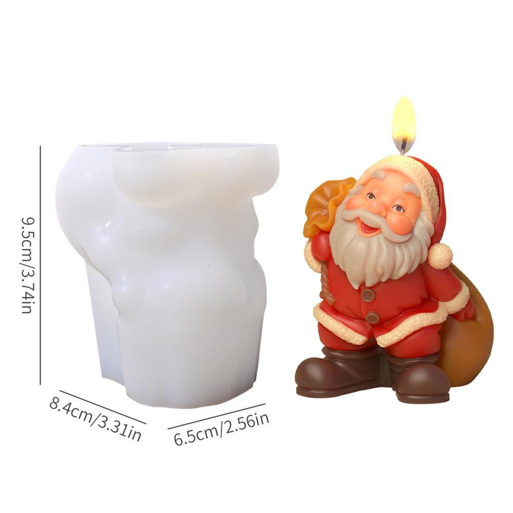 Christmas Silicone Molds for Candles Decorative Casting Christmas Pattern Molds for Thanksgiving Fall Winter Birthday Table