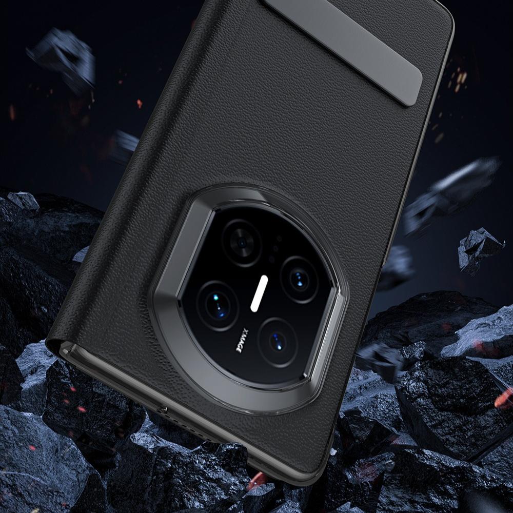 For Huawei Mate X7 Case Genuine Leather Smart View Magnetic Flip Leather Kickstand Phone Cover Capa Funda