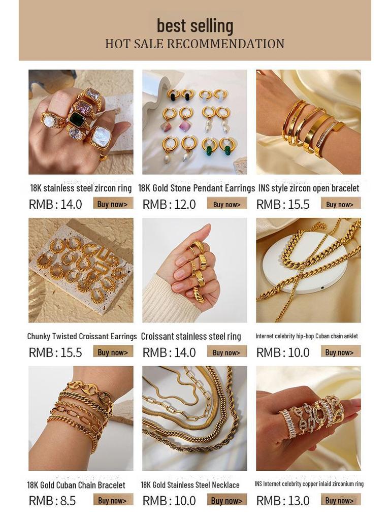 18K Gold-Plated Trapezoidal Earrings: Advanced, Non-Fading European & American Style