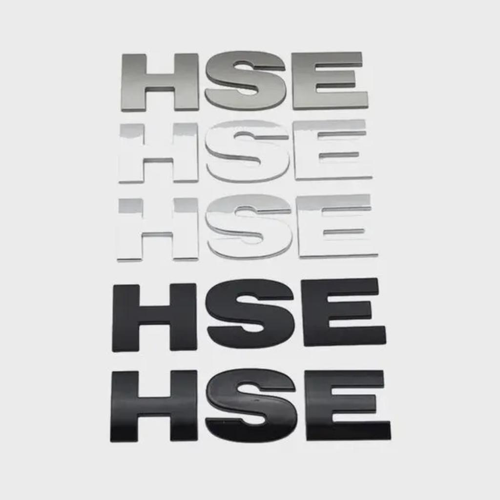 ABS HSE V6 V8 Logo Litere Emblema de portbagaj pentru L/și R/peste R/angeRover V/elar LR4 LR2 LR3 SV