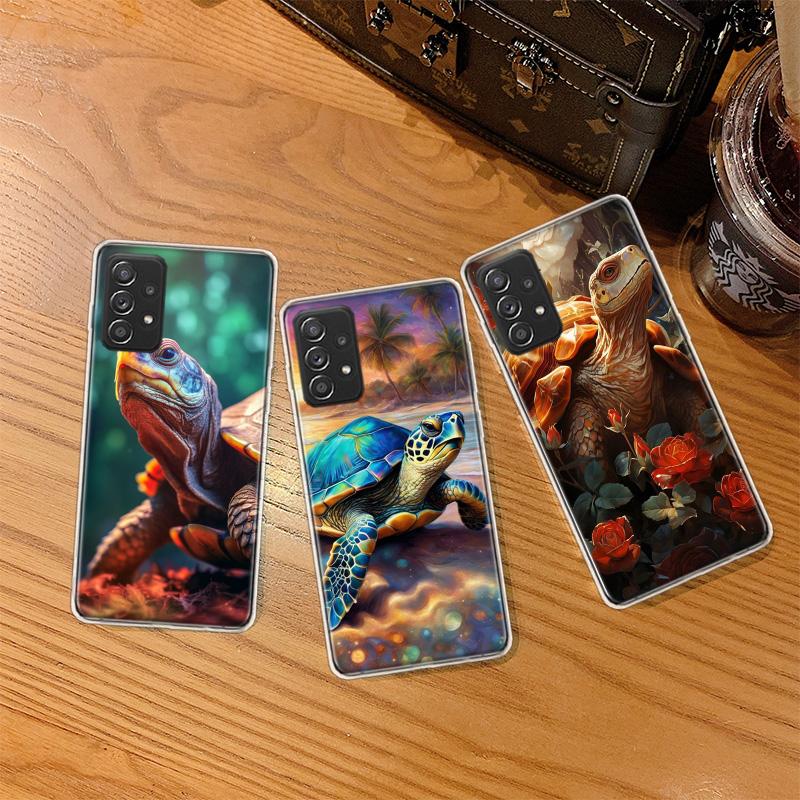 Marine Organisms, Sea Turtles, And Animals Phone Case for Samsung A54 A57 A37 A17 A14 A15 A12 A24 A34 A55 A35 A25 A52S A07 A05S