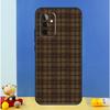 Custodia a Quadretti Marrone Per Samsung Galaxy A54 A34 A14 A13 A23 A33 A53 A52 A32 A12 A56 A36 A16 A15 A35 A55 A17