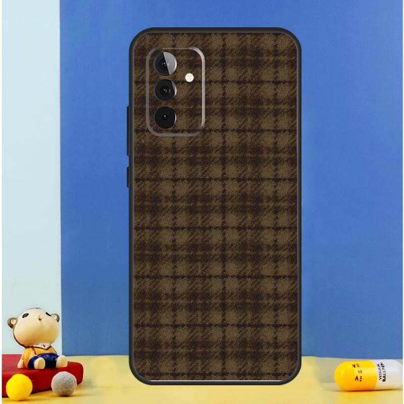 Custodia a Quadretti Marrone Per Samsung Galaxy A54 A34 A14 A13 A23 A33 A53 A52 A32 A12 A56 A36 A16 A15 A35 A55 A17