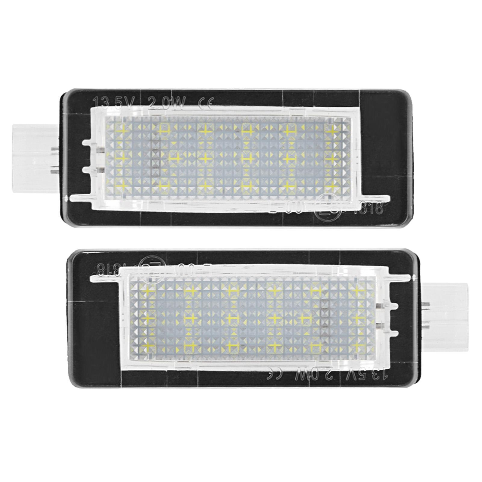 License Plate Light, High Brightness LED Car Number Lamp for Duster 2010-2015, ABS Material, 1 Pair