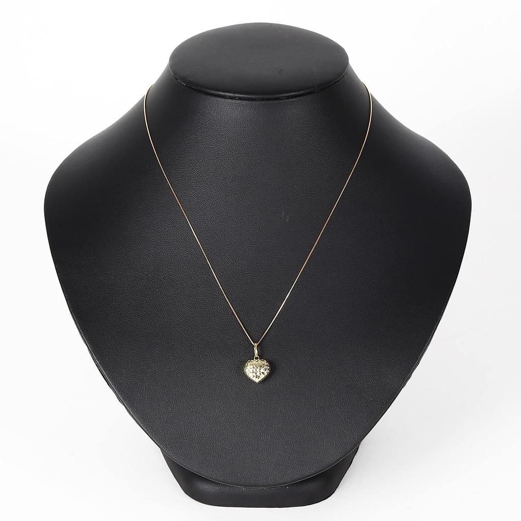 Goods 18K Gold Heart Pendant Necklace Head Charm for Women [Happy Shop]