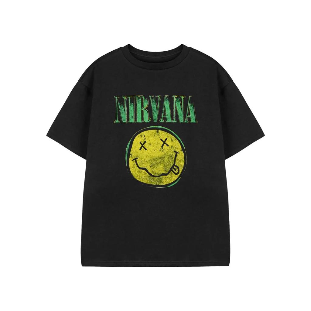 Toddler Inverse Grunge Smile Tee-Nirvana Smiley Face T-Shirt Gildan