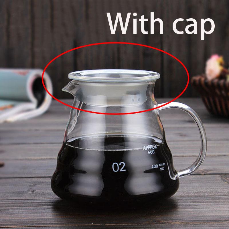 Glass Coffee Pot Cloud Shaped Coffee Kettle Reusable Coffee Pot Heat Resistant Teapot Coffee Utensils 360/600/800ml