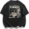 Aelfric Eden Pánské 90s Vintage Oversized Košile Unisex Harajuku Tričko Potisk Grafická Trička Ležérní Letní Streetwear Top(1)