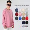 Silver Fox Fleece Sweatshirt Fleece-Lined Thickened Crew Neck Sweatshirt Men's & Women's Fashion Fall Winter Loose-Fit Drop-Shoulder Basic Sweatshirt