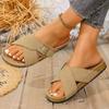 Fashion 2025New Women Cork Sandals Classic Fashion Soft Thick Sole Cork  Summer Beach Sandals Home Open Toe Flat