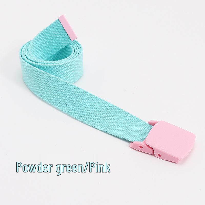 Canvasgürtel im koreanischen Stil mit Farbblockdesign für Studenten, Jugendliche und Outdoor-Aktivitäten