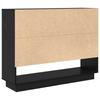 Sideboard in Black Oak Look 97 x 29 x 75 cm Particleboard