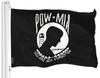 Флаг POW-MIA Черный Флаг Вы не забыты Военнопленный 3x5 футов 150D Полиэстер