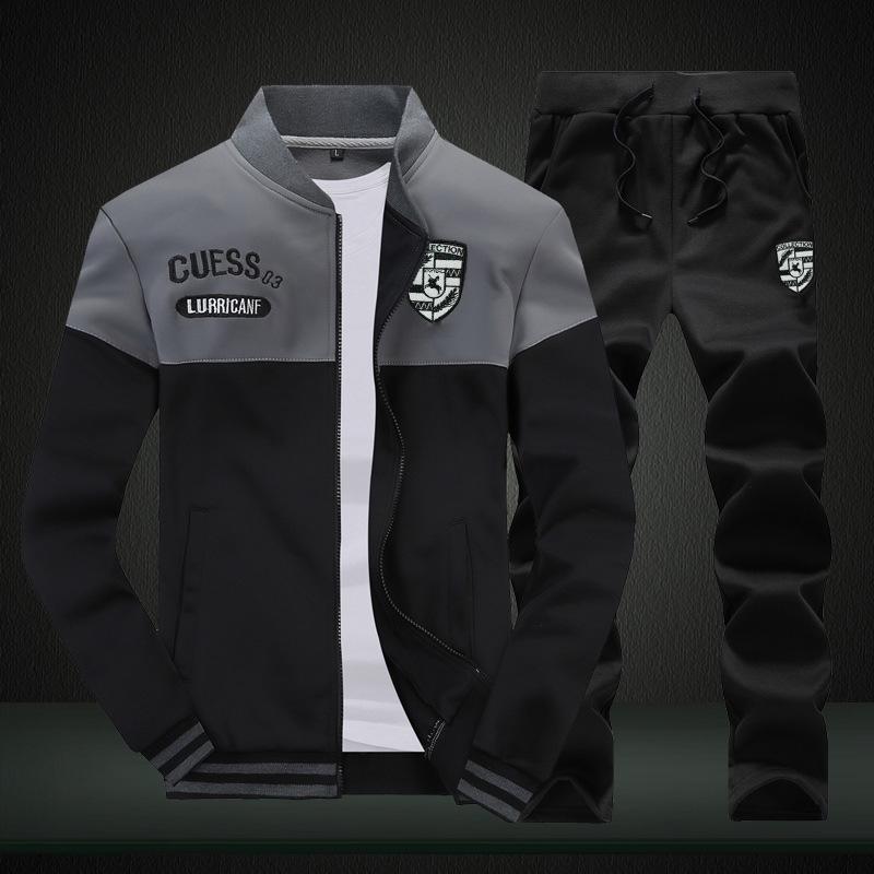 Pánská ležérní sportovní souprava Jaro Podzim Nová Korejská trendy svrchní mikina Sportovní oblečení Módní set otec-dítě