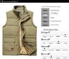 Herren Verdickte Weste für den Winter - Warme, locker sitzende Steppjacke für mittleres und älteres Alter (Große Größe, Modell 7881)