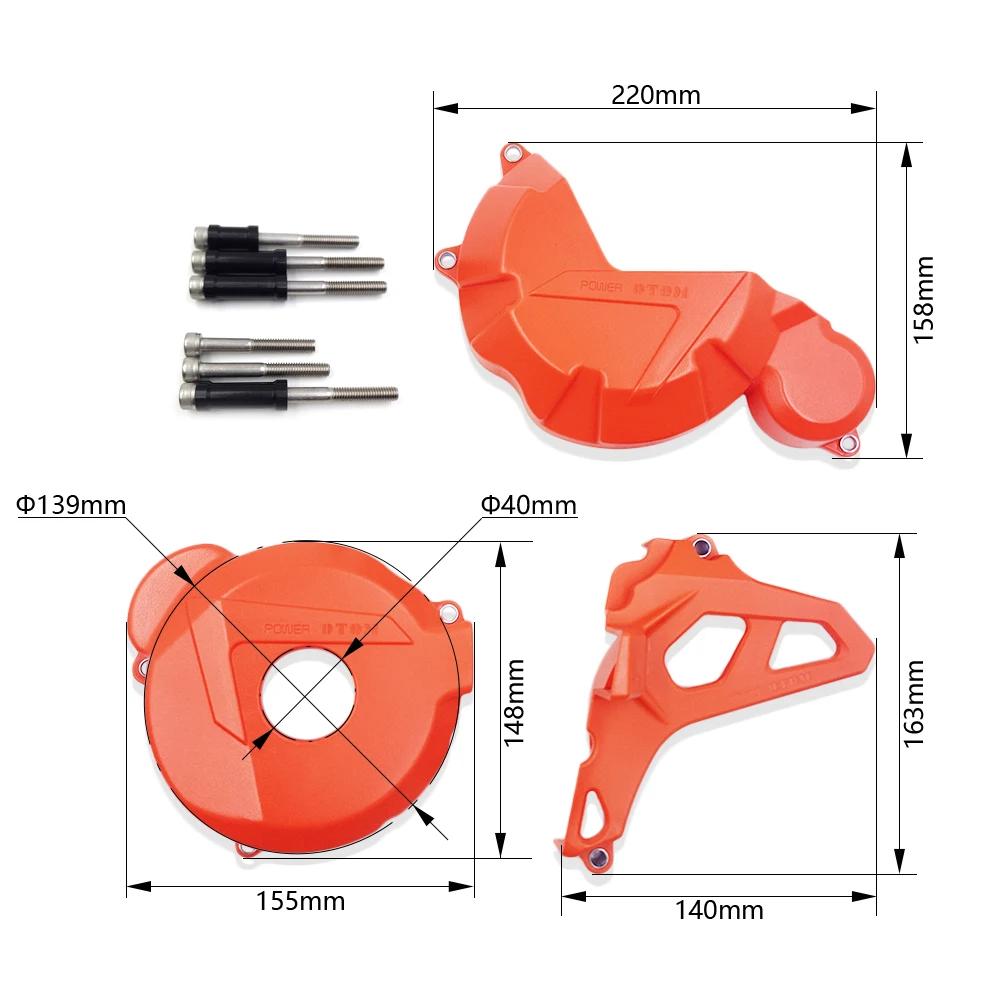 OTOM Motorcycle Clutch Cover Engine Protective Front Sprocket Cover Ignition Cover for ZONGSHEN CB250-F Engine AVANTIS KAYO BSE